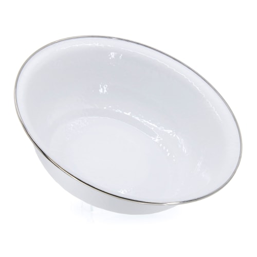 Golden Rabbit White Serving Basin