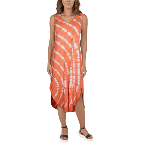 Natural Reflections Tie-Dye Maxi Tank Dress for Ladies