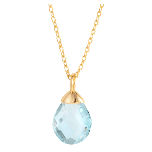 Amanda Blu March Birthstone Charm Necklace