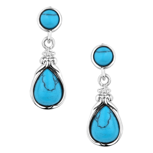 Montana Silversmiths Blue Sands Turquoise Earrings