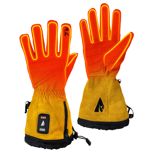 ActionHeat 7V Rugged Leather Heated Work Gloves