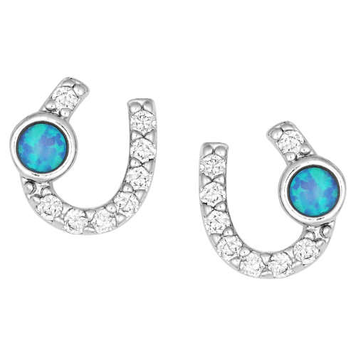 Montana Silversmiths Lightfoot Horseshoe Earrings
