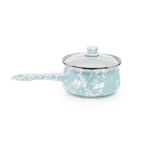 Golden Rabbit Sea Glass Enamelware Collection Sauce Pan