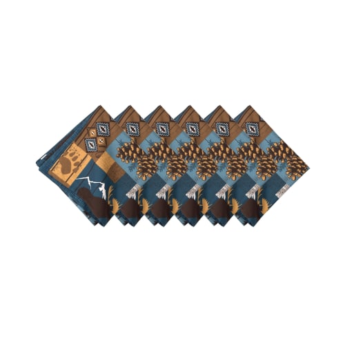 C&F Home Timber Trails Sky Cloth Napkin 6-Pack