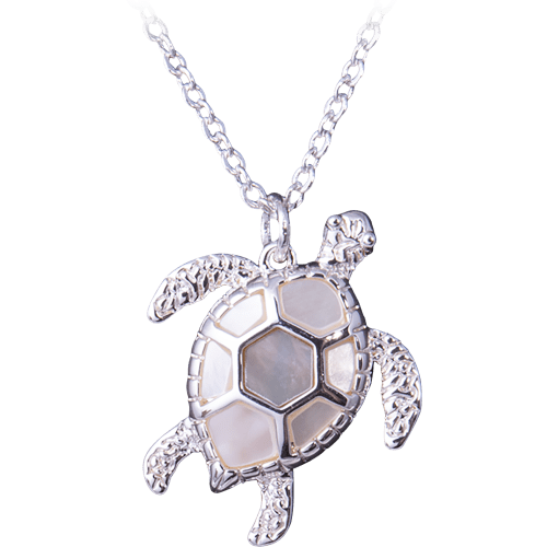 Amanda Blu Sea Turtle Mother of Pearl Necklace