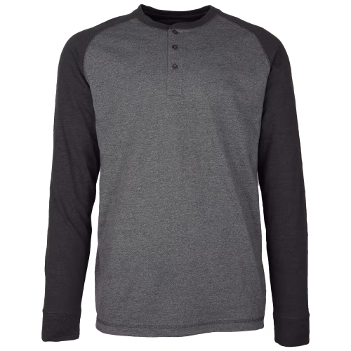 RedHead Gray's Creek Raglan Long-Sleeve Henley for Men