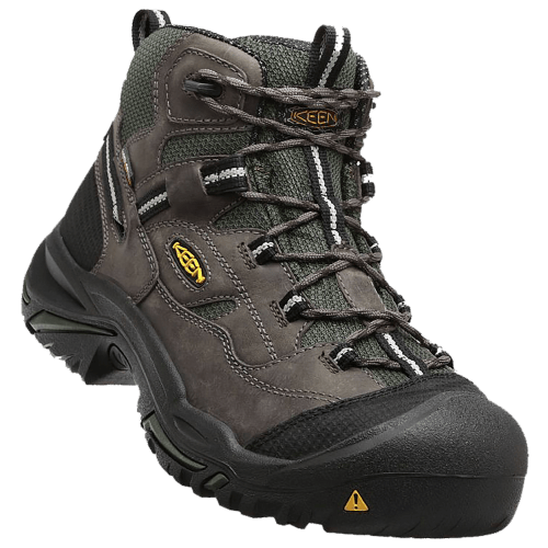KEEN Utility Braddock Mid Waterproof Steel Toe Work Boots for Men
