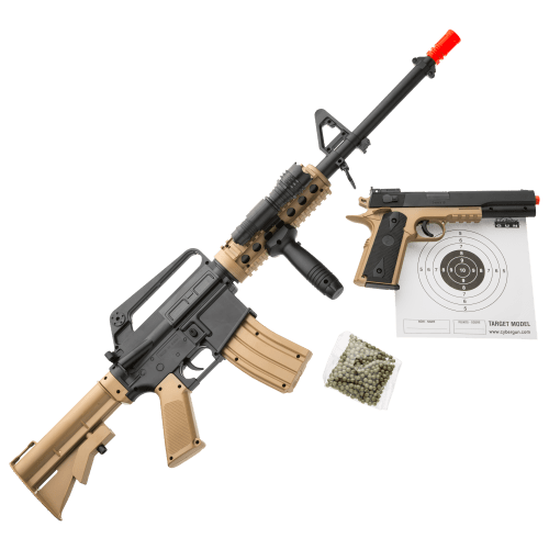 Colt M4 RIS Airsoft Rifle and 1911 Airsoft Pistol Kit