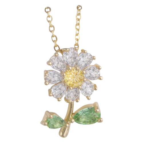 Amanda Blu Gold Daisy Necklace
