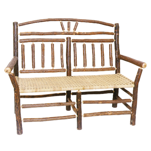 Old Hickory Furniture Wagon Wheel Settee