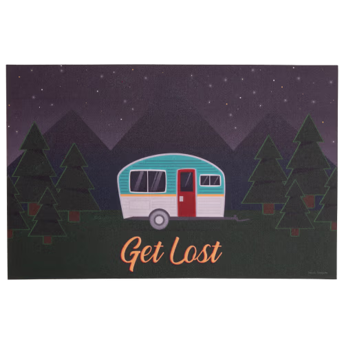 River's Edge Get Lost Rubber Door Mat