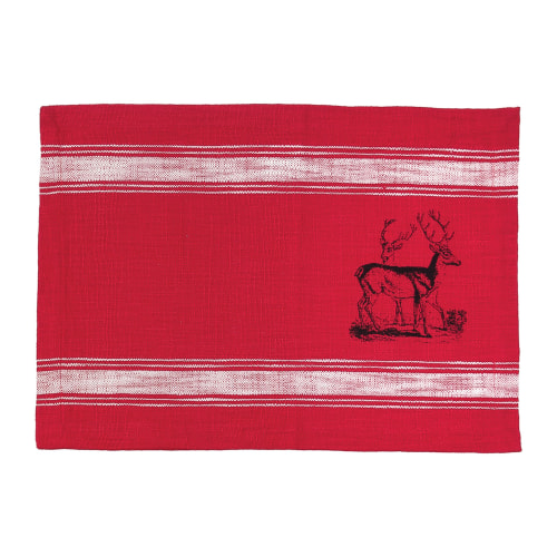 C&F Home Stag Feed Sack Deer Placemat 6-Piece Set
