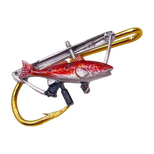 Hookits Bowfish Fishing Hook Hat Pin Clip