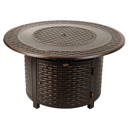 Fire Sense Bellante Aluminum Round Liquid Propane Gas Fire Pit
