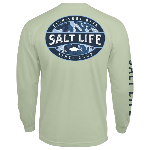 Salt Life Atlas Badge Long-Sleeve T-Shirt for Men