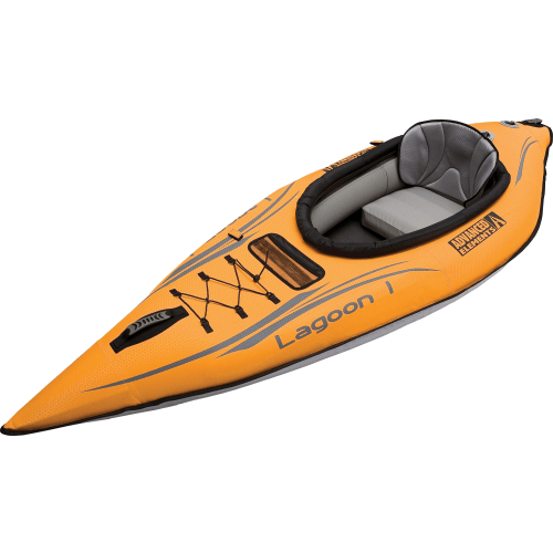 Advanced Elements Lagoon1 Inflatable Kayak in Orange with Pump