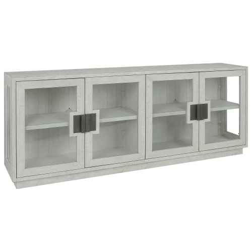 Classic Home Larson Glass and Reclaimed Pine Wood Sideboard