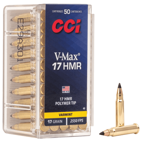 CCI .17 HMR 17 Grain V-MAX Rimfire Ammo
