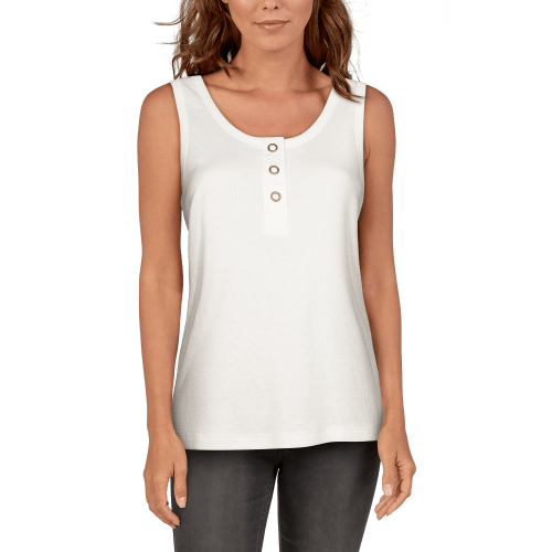 Natural Reflections Harlow Henley Tank Top for Ladies