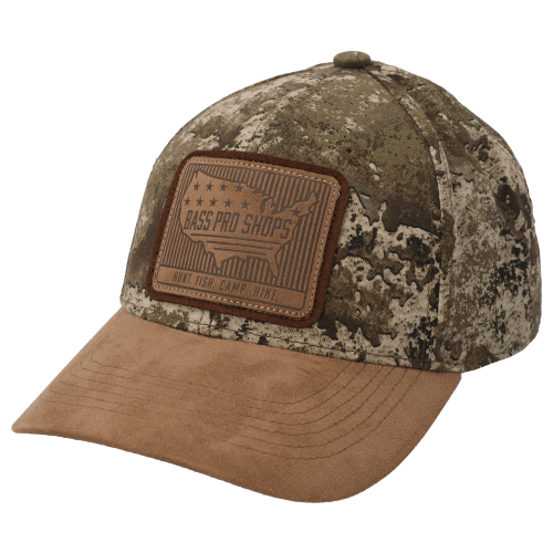 Bass Pro Shops Stacked Leather Patch Cap