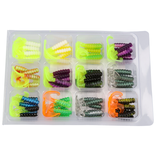 Bass Pro Shops 73-Piece Tri-Color Crappie Grub Kit