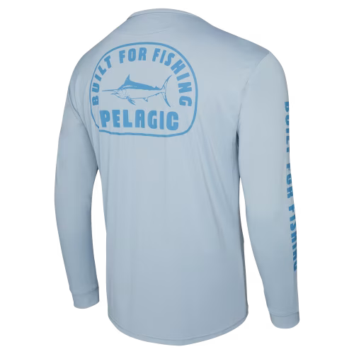Pelagic Aquatek Marlin Stamp Long-Sleeve Shirt for Men
