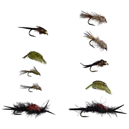 Perfect Hatch Premium 10-Pack Nymph Fly Assortment