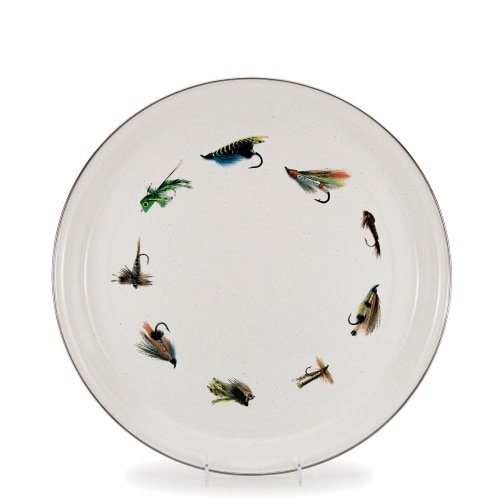 Golden Rabbit Enamelware Fishing Fly Tray