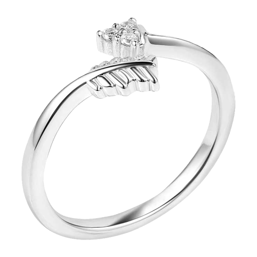 Montana Silversmiths Decisive Arrow Crystal Wrap Ring