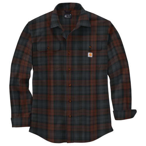 Carhartt Heavyweight Flannel Plaid Long-Sleeve Shirt for Men