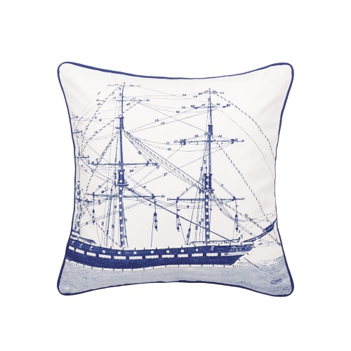 C&F Home Ship With Ropes Throw Pillow