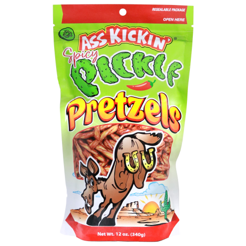 Ass Kickin' Spicy Pickle Pretzels