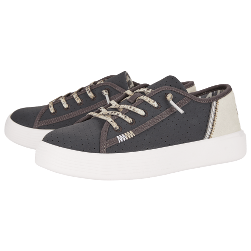 HEYDUDE Cody Perf Leather Casual Sneakers for Ladies
