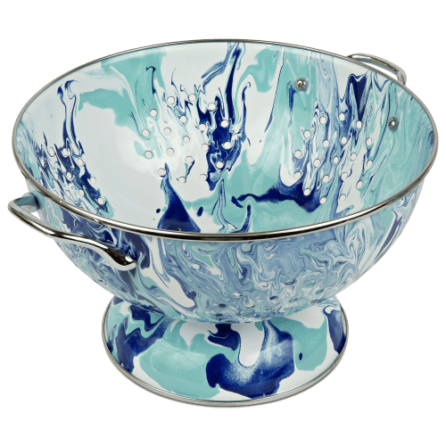 Golden Rabbit Lagoon Enamelware Large Colander