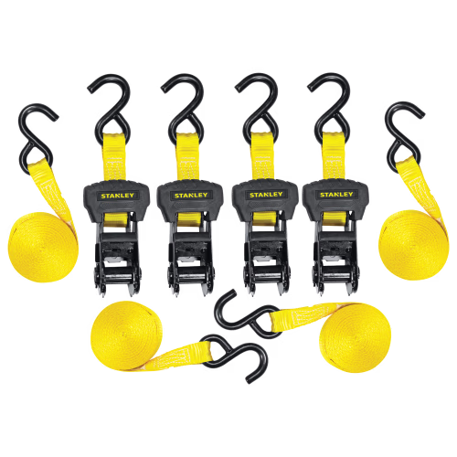 Stanley Spring-Loaded Ratchet Strap 4-Pack