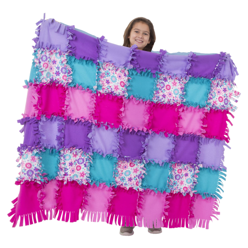 Melissa & Doug Created by Me! Flower Fleece Quilt