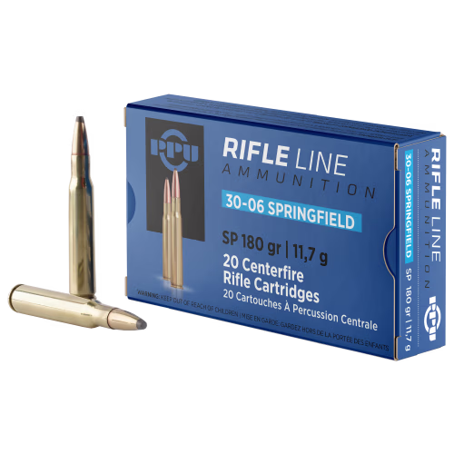 PPU SP .30-06 Springfield 180 Grain Centerfire Rifle Ammo