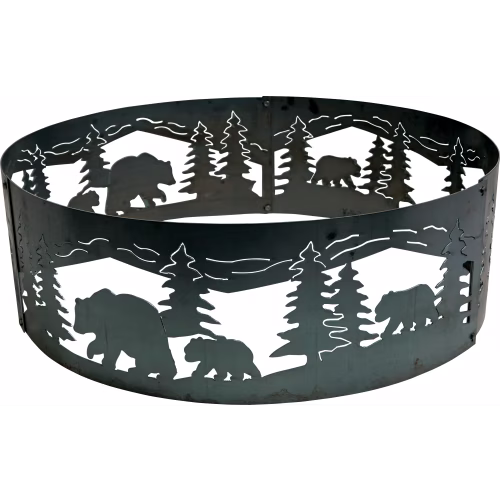 P&D Metal Works Bear and Cub Campfire Ring