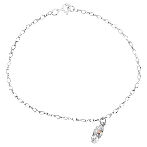 Landstrom's Sterling Silver Flip-Flop Ankle Bracelet