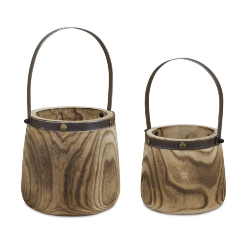 Melrose International Wood Pails