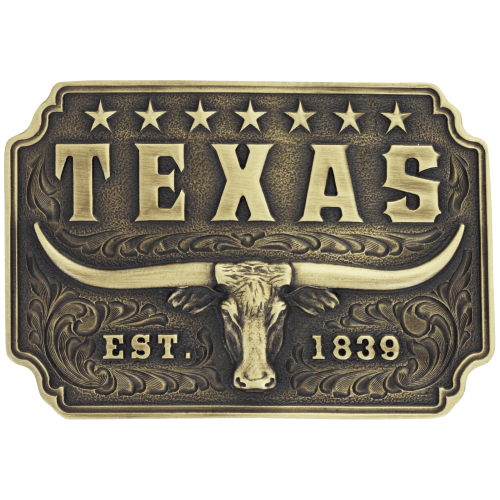 Montana Silversmiths Classic Texas Longhorn Attitude Buckle