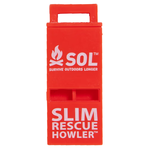 S.O.L. Slim Rescue Howler Whistle 2-Pack