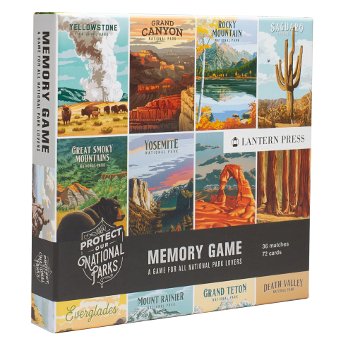 Lantern Press Protect our National Parks Memory Game