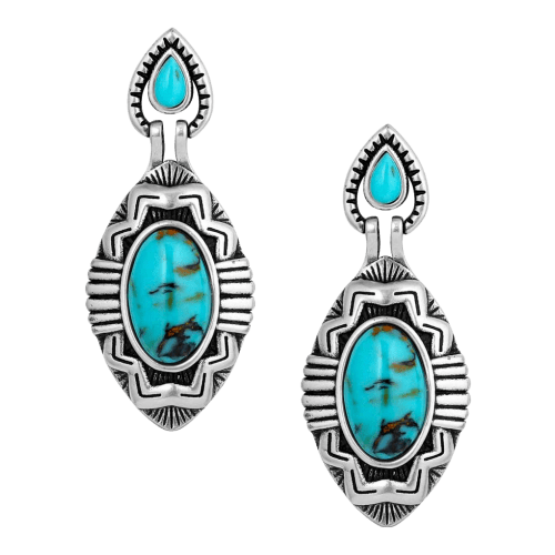 Montana Silversmiths Blue Mesa Turquoise Earrings