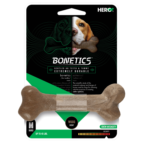 Bonetics Wood-Scented Femur-Bone Chew Toy for Dogs