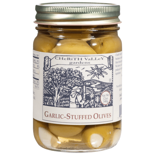 Cherith Valley Gardens Garlic Stuffed Queen Olives