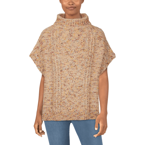 Natural Reflections Clay Stitched Poncho for Ladies