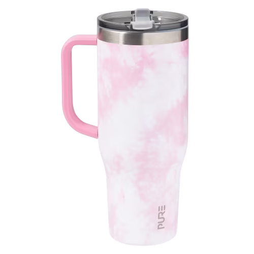 PURE Drinkware Tie-Dye 40-oz. Slake Tumbler with Handle