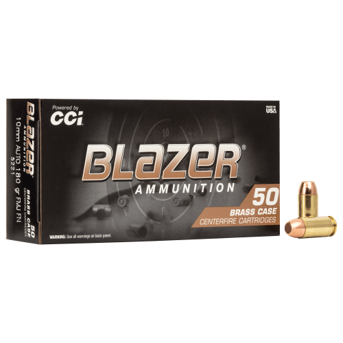 CCI Blazer 10mm 180 Grain FMJ Handgun Ammo