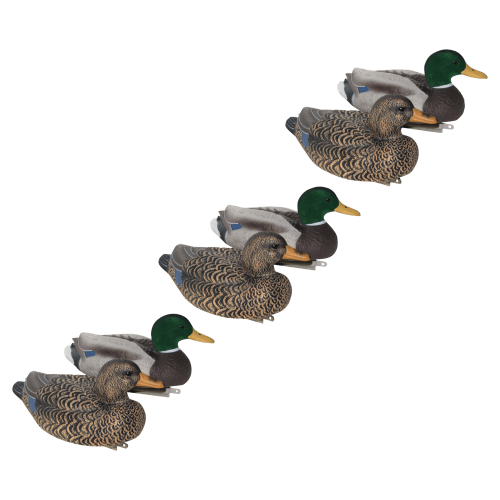 Mayhem Decoys Flocked-Head Mallard Floater Duck Decoy Pack